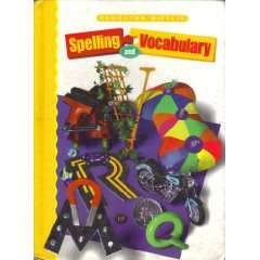 Houghton Mifflin Spelling and Vocabulary 1998, Hardcover, Student 