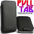 BLACK PULL TAB LEATHER CASE COVER FOR SONY XPERIA PLAY 4G R800a R800at 