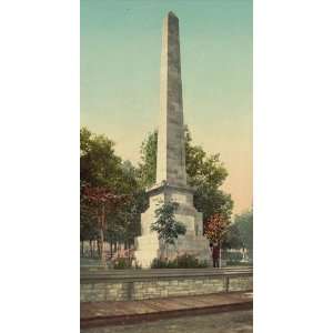  Vintage Travel Poster   Wolfe and Montcalm monument Quebec 