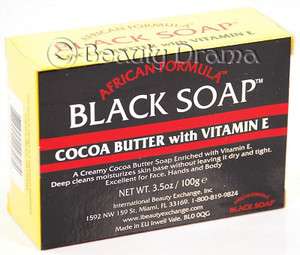   Formula Black Soap with Cocoa Butter & Vitamin E 0678924223074  