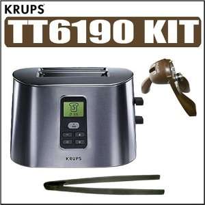  Krups TT6190 Stainless Steel 2 Slice Toaster Kit 