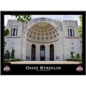 Ohio State Buckeyes   Ohio Stadium   Plaque Mounted & Laminated Print