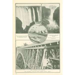  1910 Victoria Falls Zambesi River Victoria Falls Bridge 