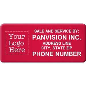   Phone Number Annealed PlioGuard Tags, 2.75 x 1.25