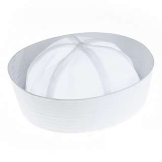 White Gilligan Popeye Navy Sailor Gob Hat Free size  