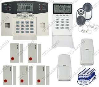 WIRELESS HOME SECURITY SYSTEM HOUSE ALARM w AUTO DIALER 030955557427 