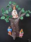 Large 14 Mexican Oaxaca tree w/virgin by J. AGUILAR