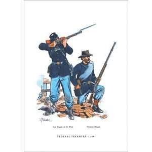  Federal Infantry, 1862   20x30 Gallery Wrapped Canvas 