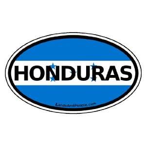  Honduras Flag Car Bumper Sticker Decal Oval Automotive