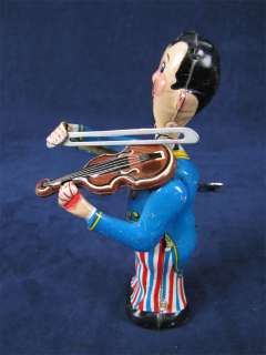 Marx Linemar Wind Up Tin Litho Violin Player Violinist  