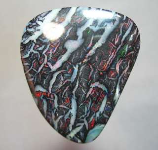 MAJESTIC REDS 44ct SOLID KOROIT BOULDER OPAL * C VIDEO  