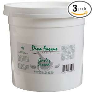 Diva Farms Garlic Spread, 4 Pound Grocery & Gourmet Food
