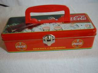 Coca Cola Collectors Tin Lunch Box / Tool Box  
