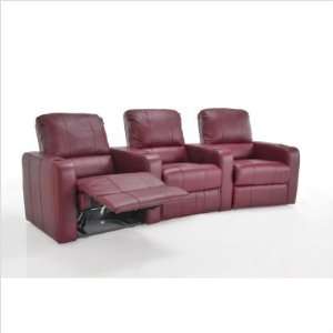   of 3) Moe Leather Home Theater Recliner (Set of 3) Furniture & Decor