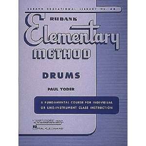   Hal Leonard Rubank Elementary Method   Drums Book Musical Instruments