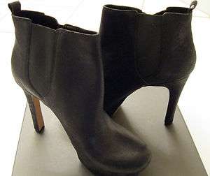 New Designer Vince Camuto Black Boots Leather Baileys Sz 9.5 Silk/Goat 