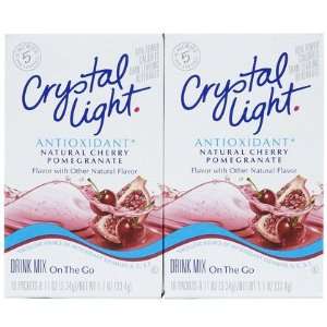 Crystal Light Antioxidant, Natural Pomegranate Cherry drink Mix, 10 ct 