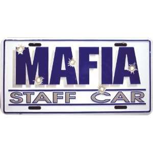  Mafia Staff Car Metal License Plate 6 x 12 Automotive