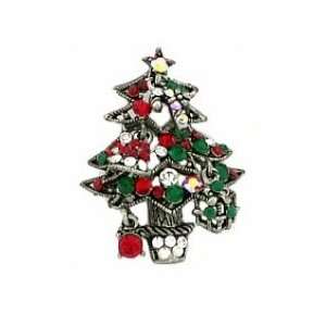   Tree Pin   Antique Silver/multi Color Womens Jewelry Jewelry