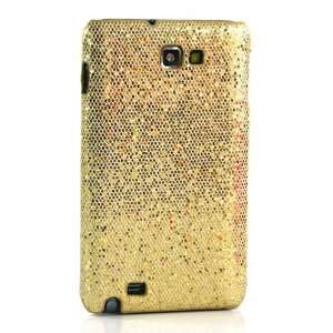  Gold sparkle Hard Case For Samsung Galaxy Note / GT N7000 