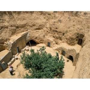 Houses, Rooms Carved into Soft Sandstone from Bottom of Hand Dug Pits 
