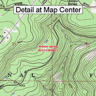  USGS Topographic Quadrangle Map   Antone Spring, Colorado 
