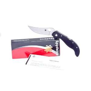 Spyderco Persian2 Black G 10 PlainEdge Knife  Sports 