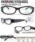 EyezoneCo] VIKTOR&ROLF 70 0029 3 Eyeglass Full Rim Artistic Polish 