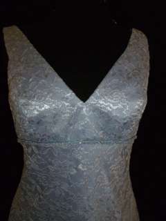 Formal lace dress bridesmaid Alfred Angelo cornflower 8  
