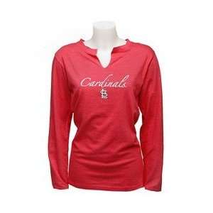 St. Louis Cardinals Womens Roll Call Long Sleeve T Shirt by Concepts 