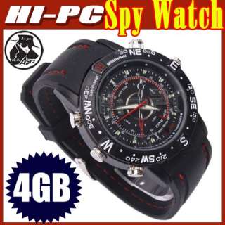 Waterproof 4GB Spy Hidden HD Camera Recorder Watch DVR  