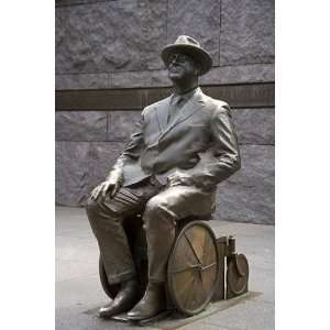 Roosevelt in Wheelchair, FDR Memorial, Washington, D.C. Photograph 