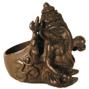  Ganesh Ring Naga Land Tibet Sacred Stones Amulet 