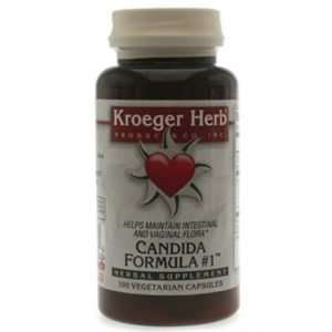  Kroeger Herb Candida Formula # 1    100 Capsules Health 