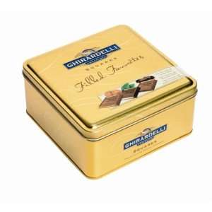Ghirardelli Chocolate Squares, Filled Favorites, 16 Ounce Tin