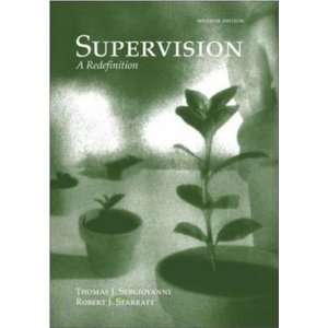   Supervision A Redefinition [Hardcover] Thomas J Sergiovanni Books