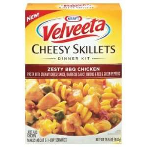 Kraft Velveeta Zesty BBQ Chicken Cheesy Skillets Dinner Kit 15.5 oz