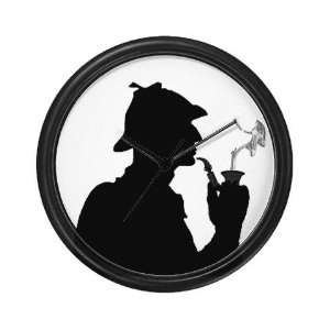  Sherlock, Pondering Sherlock holmes Wall Clock by 