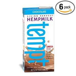   Harvest Hempmilk, Chocolate, 32 Ounce Aseptic Containers (Pack of 6