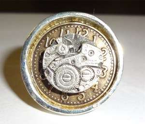 Victorian Steampunk Gear Clock Industrial Handmade TIME TO GET A WATCH 