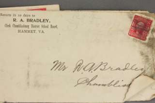 Vintage Paper Bedford City VA RFD Postal Covers 1904  