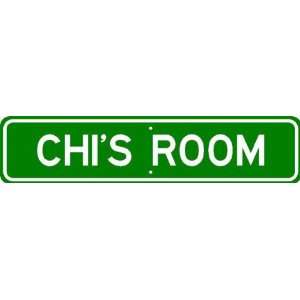  CHI ROOM SIGN   Personalized Gift Boy or Girl, Aluminum 