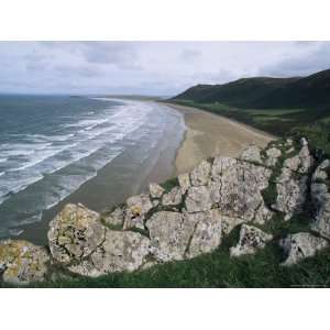  the Cliffs at Rhossili, Towards Llangennith at Far West of the Gower 