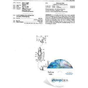    NEW Patent CD for LAWN SPRINKLING APPARATUS 