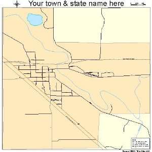  Street & Road Map of Glenville, Minnesota MN   Printed 