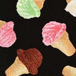  Brain Freeze, novelty quilt fabric by Benartex, ice cream 
