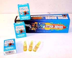 36 VIALS STINK BOMBS stinky fun gag novelty fart jokes  