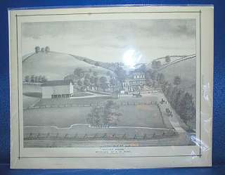 1876 Print/Farm in Pine Twp, Allegheny County, PA  