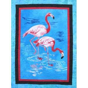    OCarol Two Flamingos Applique Quilt Pattern Arts, Crafts & Sewing