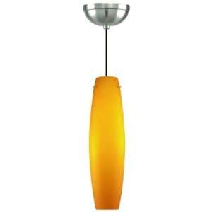   Pendant Ceiling Lamp with Amber Glass   Vaso Series